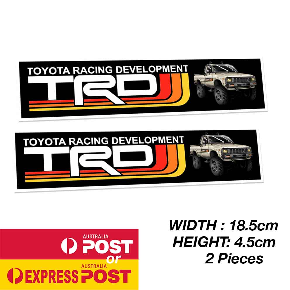 TOYOTA LAND CRUISER TRD Vintage Heritage Banner Sticker