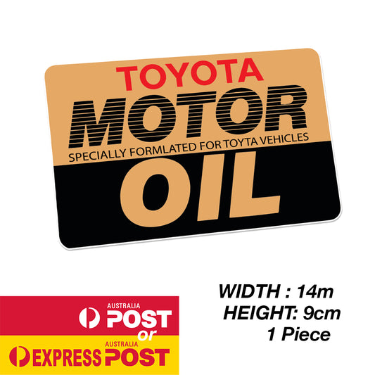 TOYOTA Motor Oil Special Formulated Sticker