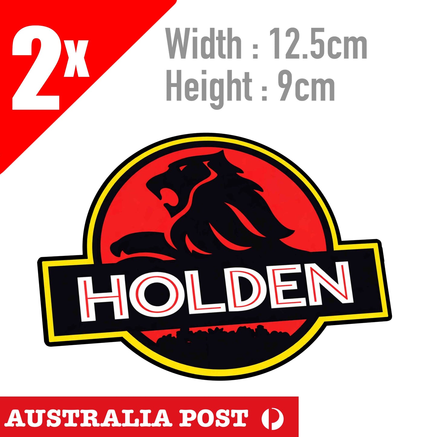 Holden Jurassic Park Style Sticker Decal Commodore V8 Bumper Car Sticker