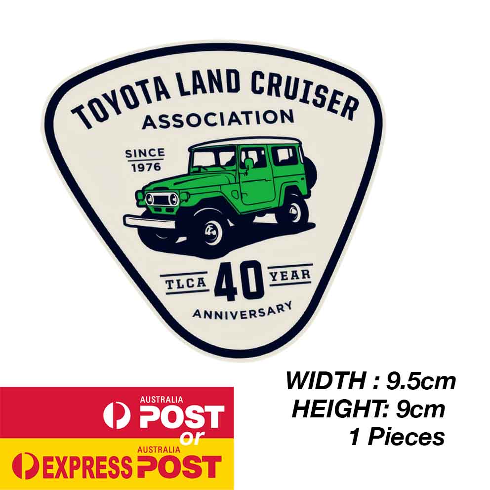 TOYOTA Land Cruise 4x4  Association Logo 4WD Vintage Green Sticker