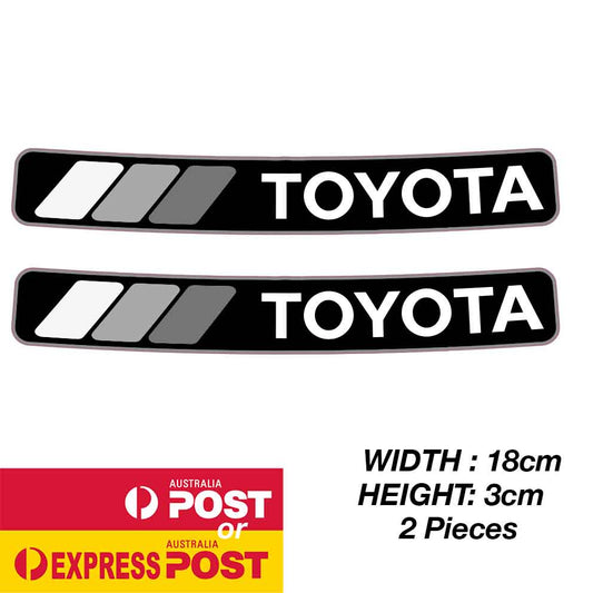 TOYOTA TRD Vintage Stripe Banner  Grey Sticker