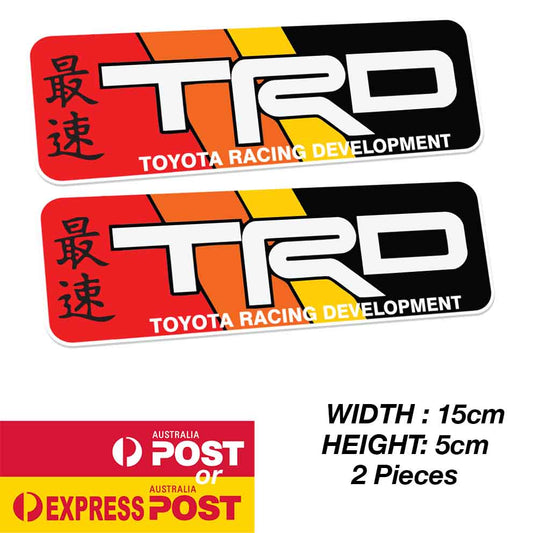 TOYOTA TRD Racing Development 3 Stripe Vintage JDM Logo Sticker