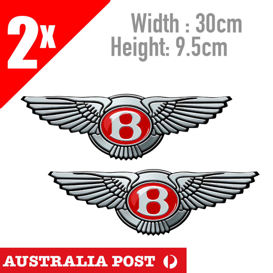 Bentley Motors Logo, Red Badge, Laptop , Car  Large Stickers