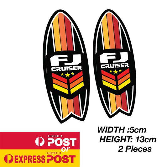 TOYOTA FJ Cruiser Surfboard TRD Vintage Logo Sticker