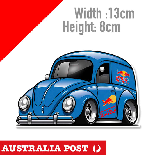 Volkswagen Beetle Red Bull Racing Car Sticker