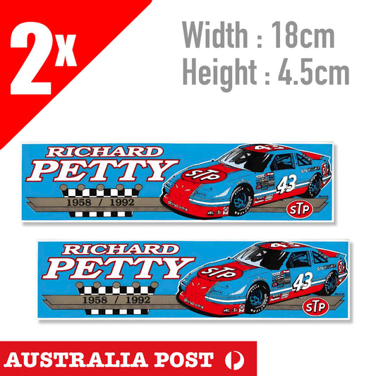 Racing Car DAYTONA NASCAR ,RICHARD PETTY Nascar DAYTONA Banner Sticker