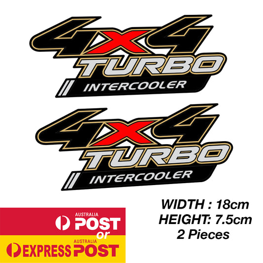 TOYOTA 4x4 TURBO Intercooler Logo Sticker