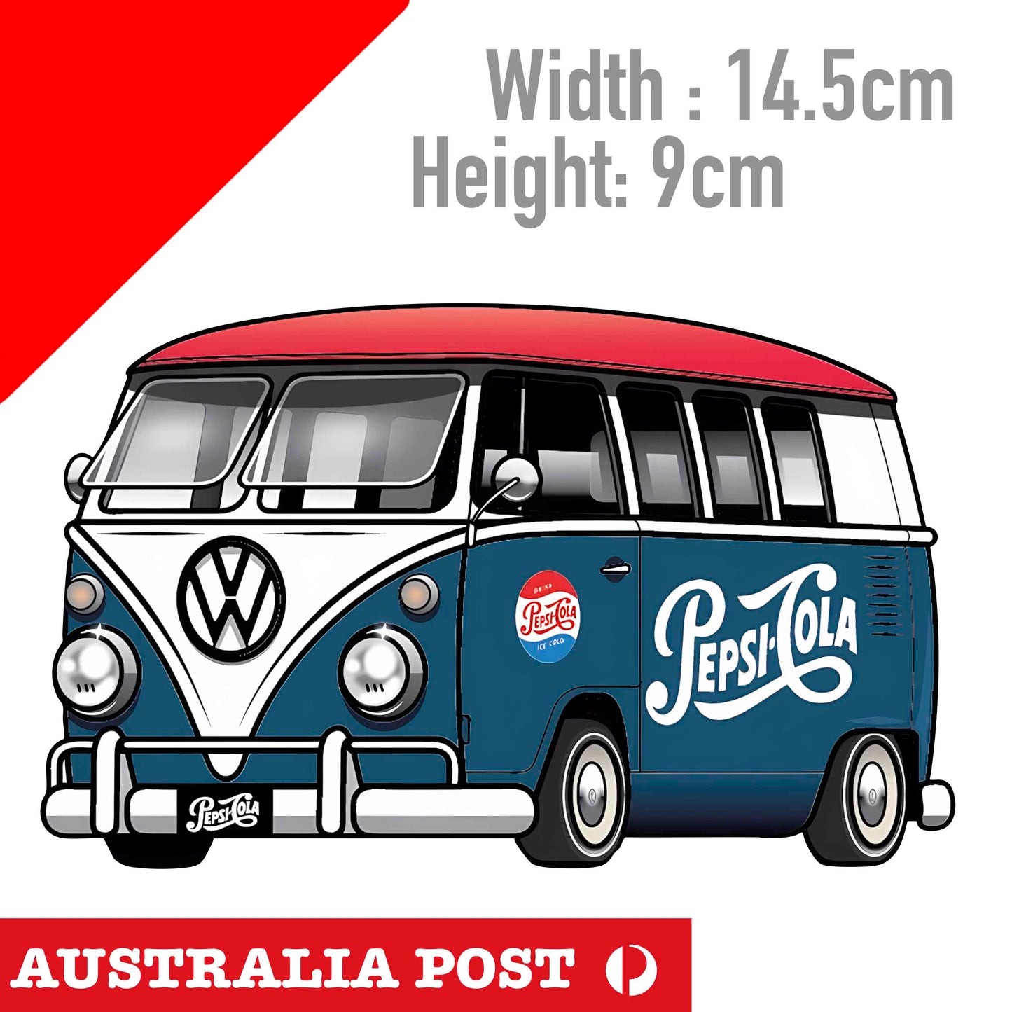 Volkswagen Bus Combi PEPSI Car Sticker