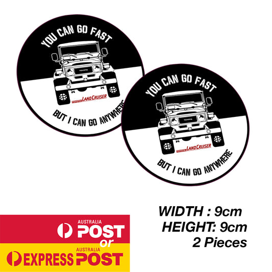 TOYOTA Land Cruiser FJ140 Mud Road Logo 4WD Sticker