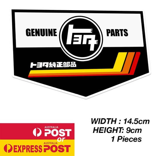 TOYOTA GENUINE Part JDM Japanese Logo Black Sticker