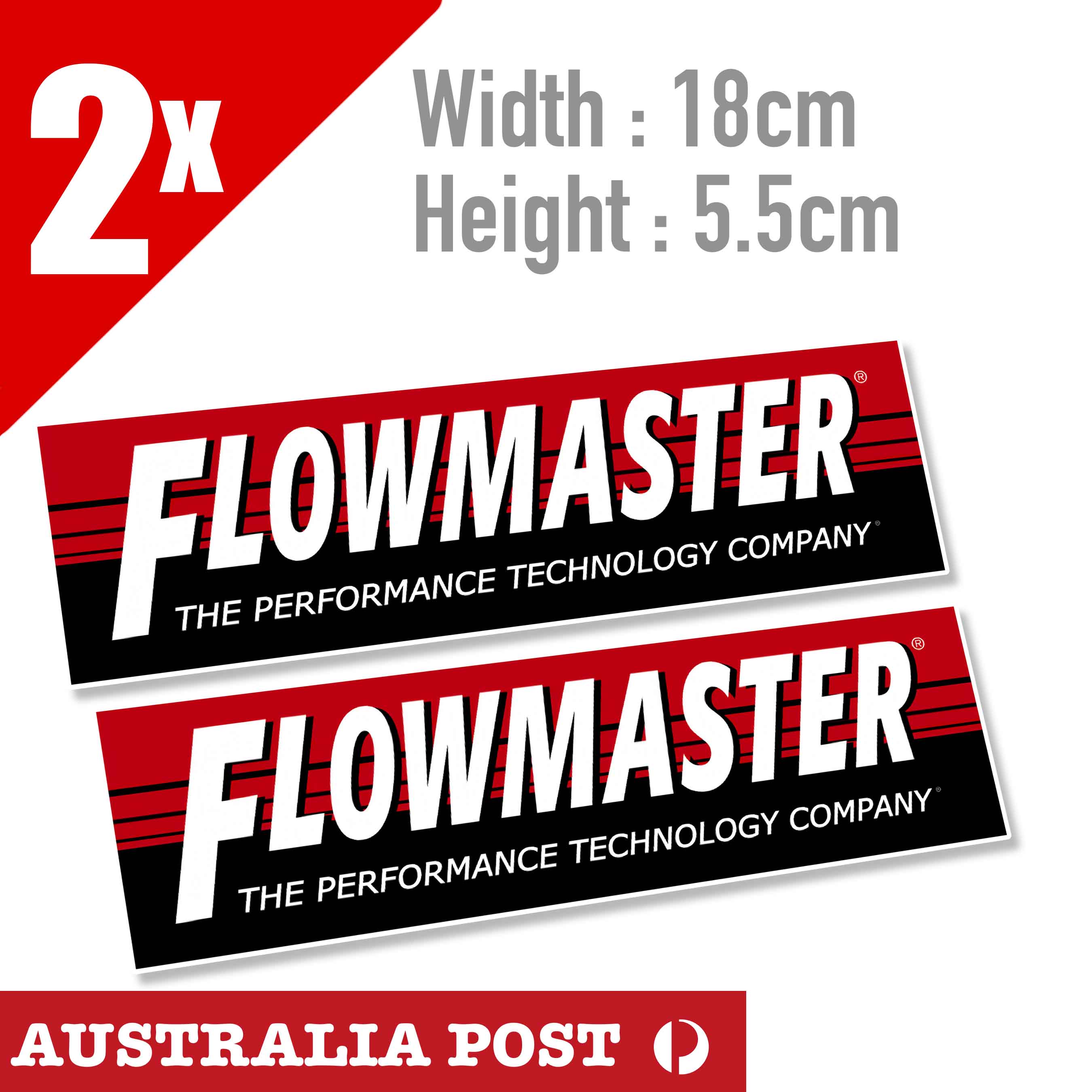 FLOWMASTER Mufflers - Vintage Racing banner Sticker – Astro Stickers