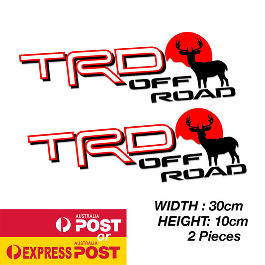TOYOTA HiLux TRD Off Road Deer Logo Large Sticker