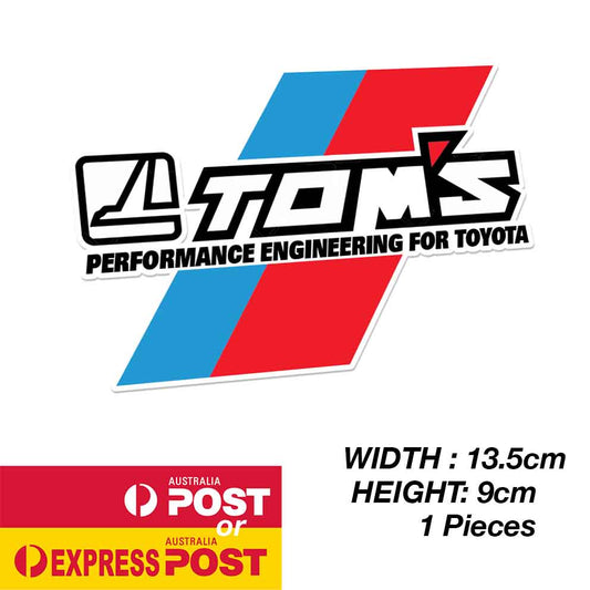 TOYOTA TOM Motor Sport  Racing Development Logo Sticker