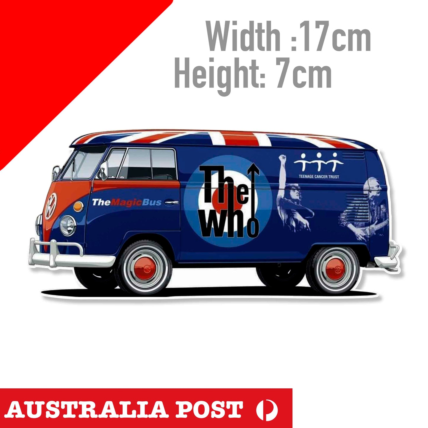 Volkswagen Bus Combi Doctor Who  Car Sticker