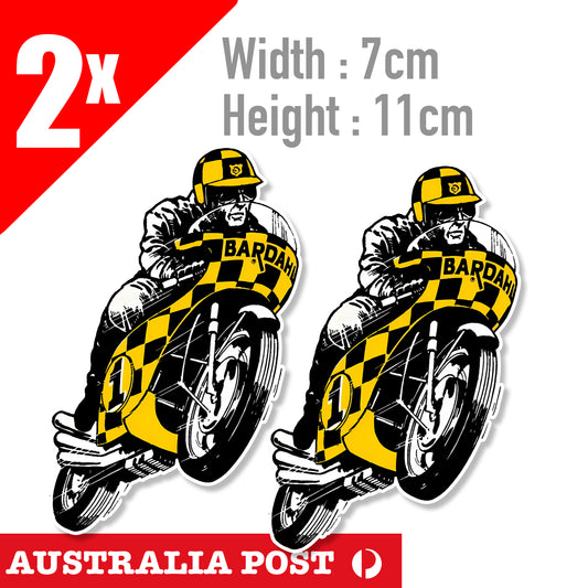 BARDAHL Motorcycle Racing Stickers Vintage Old Racing 1960 Sticker