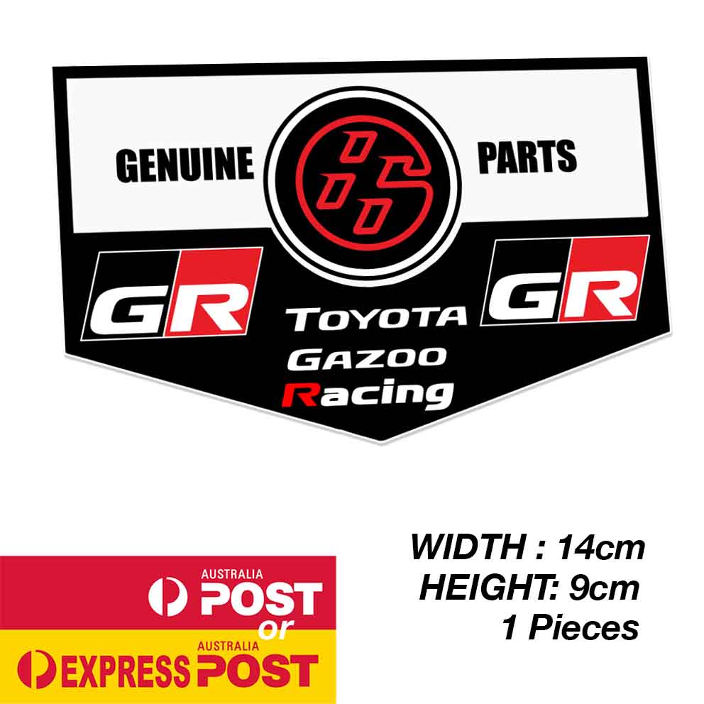 TOYOTA 86 GENUINE Part JDM Japanese Logo Black Sticker