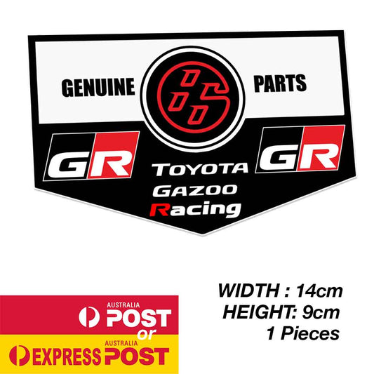 TOYOTA 86 GENUINE Part JDM Japanese Logo Black Sticker
