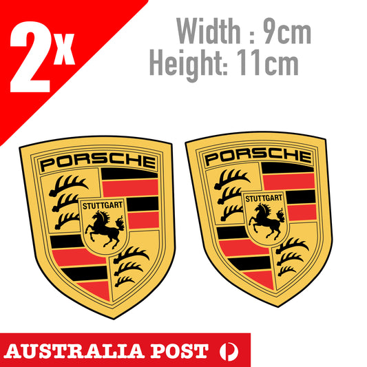 Porsche Logo, Cayenne GTS, Boxter Car Classic Stickers