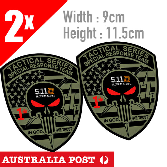 5.11 Tactical Series Military BRAECHER SKULL TACTICAL Sticker