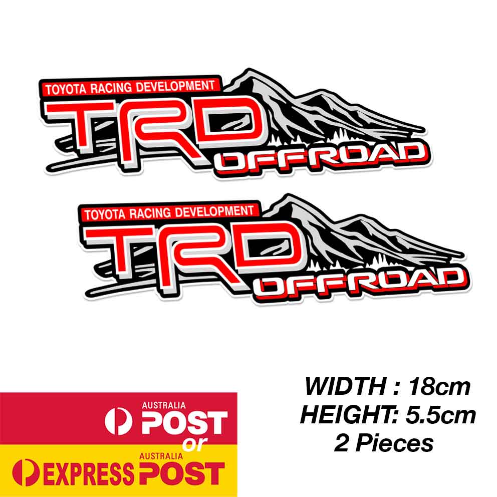 TOYOTA TRD Vintage Mountain Logo Off Road Logo TRD Sticker