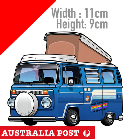Volkswagen Bus Combi PRIDE Van Sticker