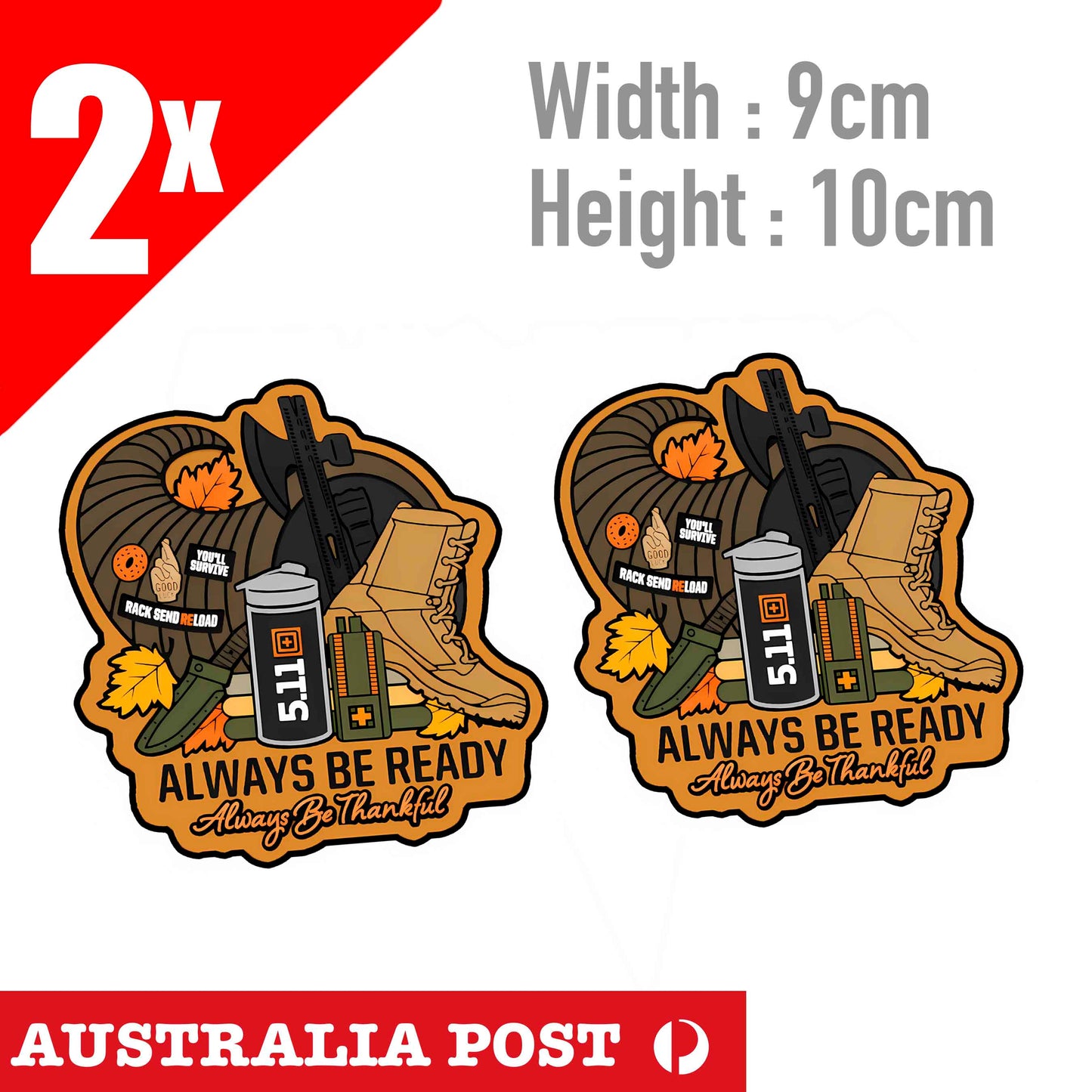 5.11 ALWAYS BE READY, Military Badge Style Sticker