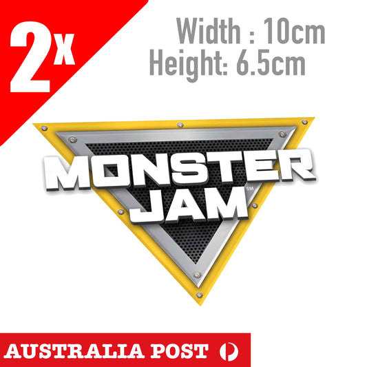 MONSTER JAM Logo, Car, Laptop, Window Stickers