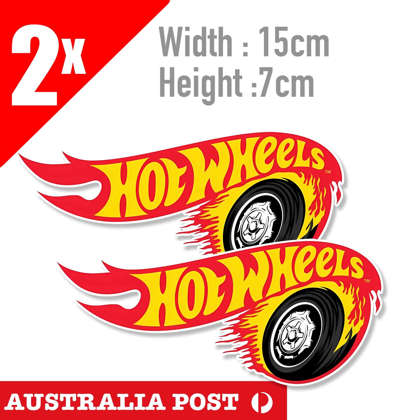 Hot Wheels Banner Tyre On Fire Banner Sticker