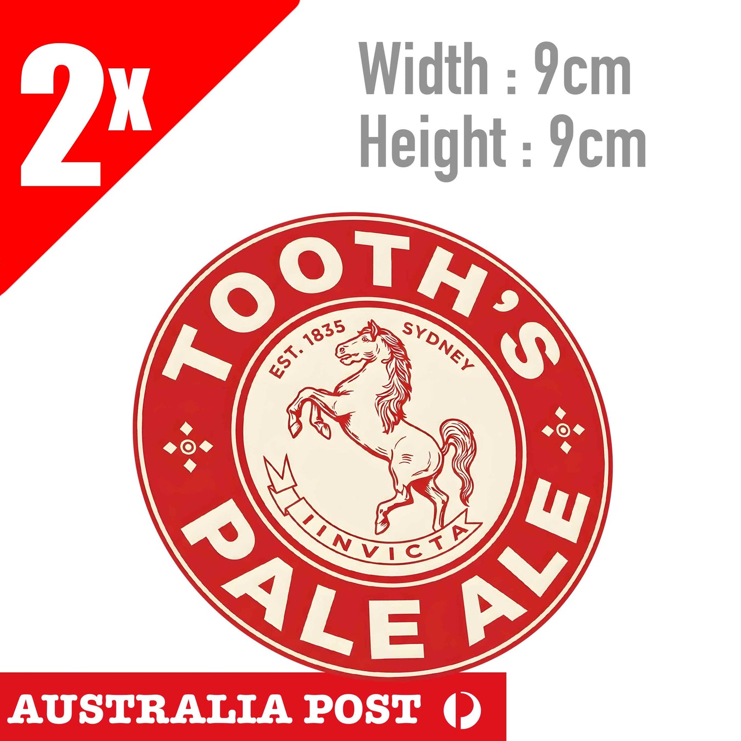 Tooth's Pale Ale Sticker | toolbox, car or home window, laptop Stickers