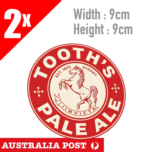 Tooth's Pale Ale Sticker | toolbox, car or home window, laptop Stickers