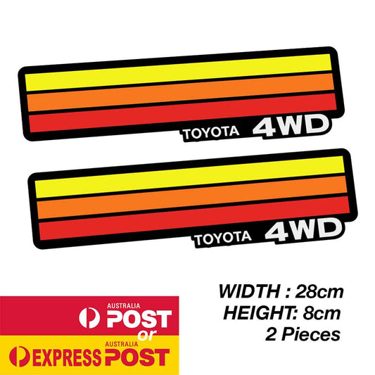 TOYOTA TRD Stripe  4WD Banner Logo Sticker
