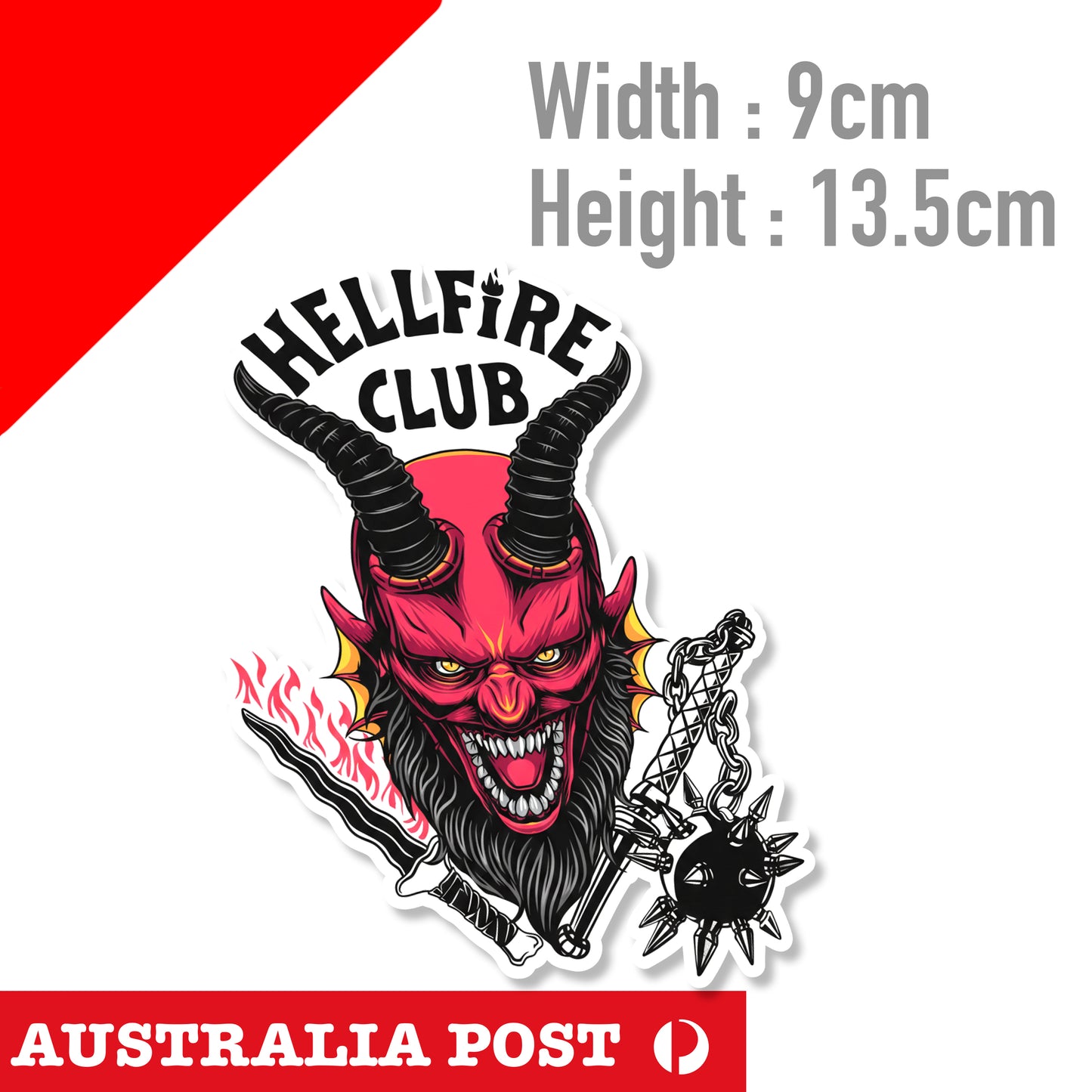 Hell Fire Club Logo ,Stranger Things Sticker