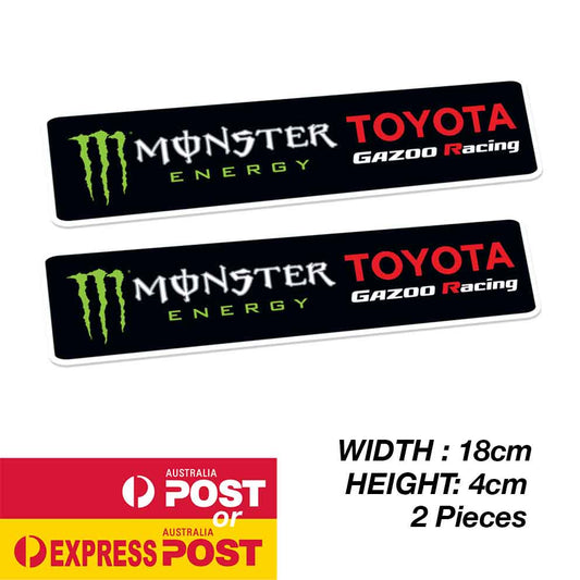 Toyota GR Gazoo Racing Monster Energy Banner Sticker