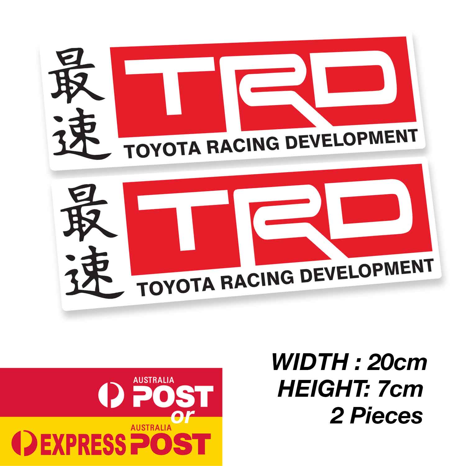 TOYOTA TRD Racing Development Sticker – Astro Stickers