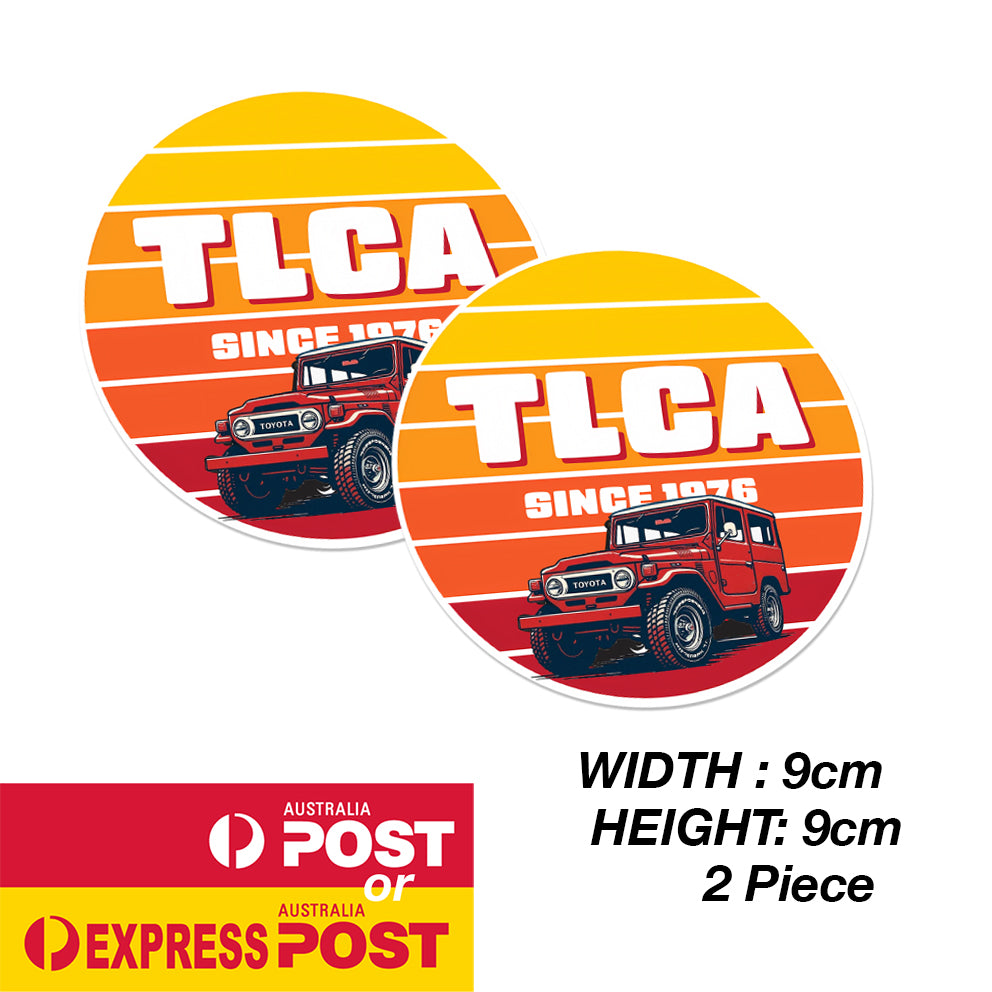 TOYOTA Land Cruiser 70 Series FJ140 Red TLCA Since 1976 Sticker
