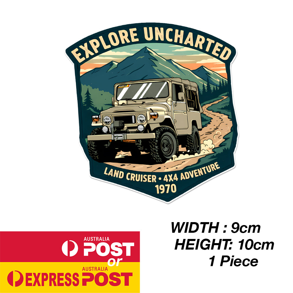 TOYOTA OFF ROAD Explore Uncharted Sticker