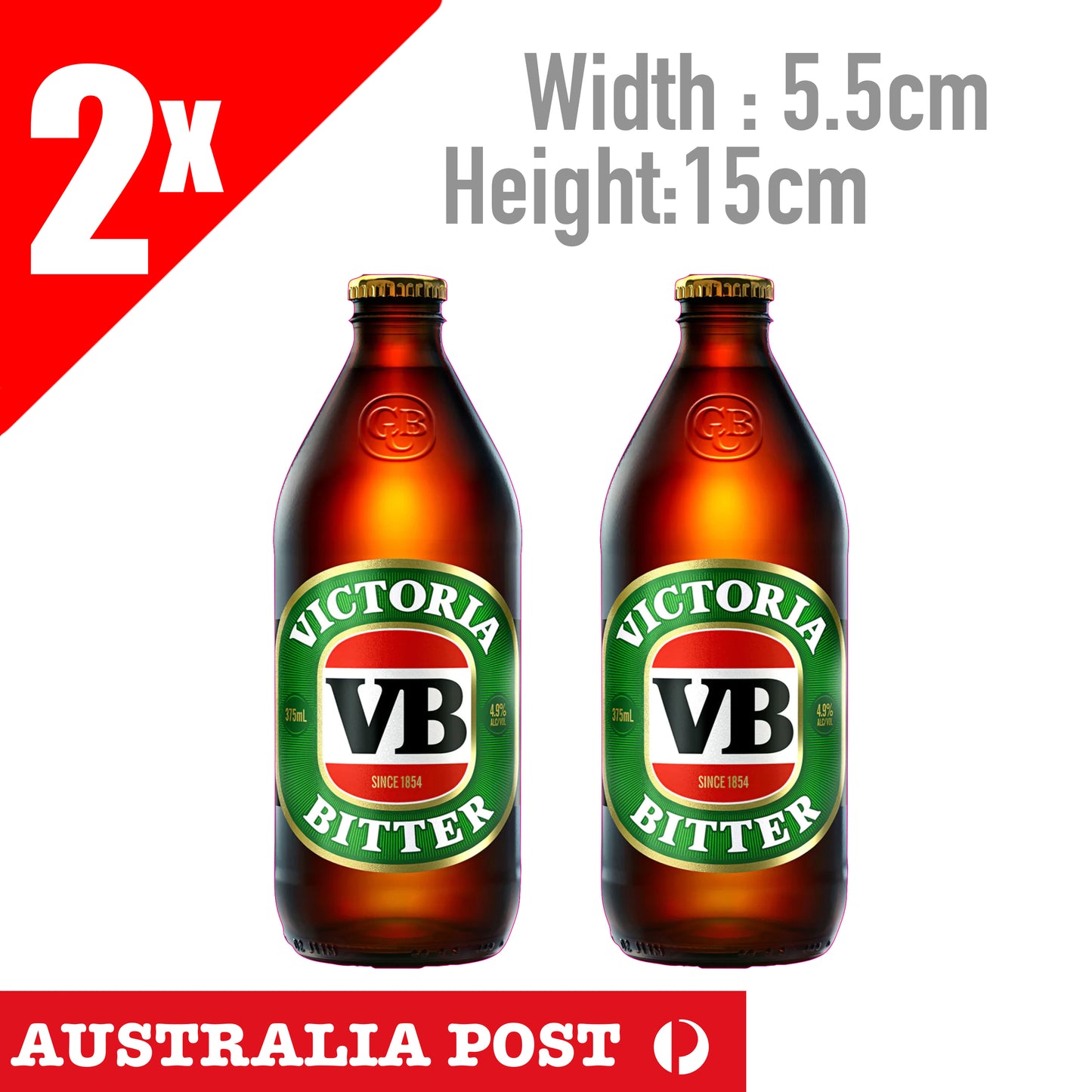 VB Beer Beer Bottle, Victoria Bitter Beer Logo Sticker