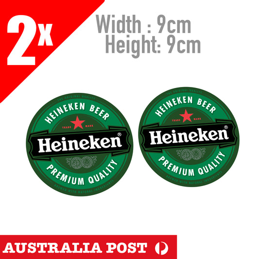 Heineken Premium Quality SERVED HERE Sign x Heisenberg Logo x2 Sticker