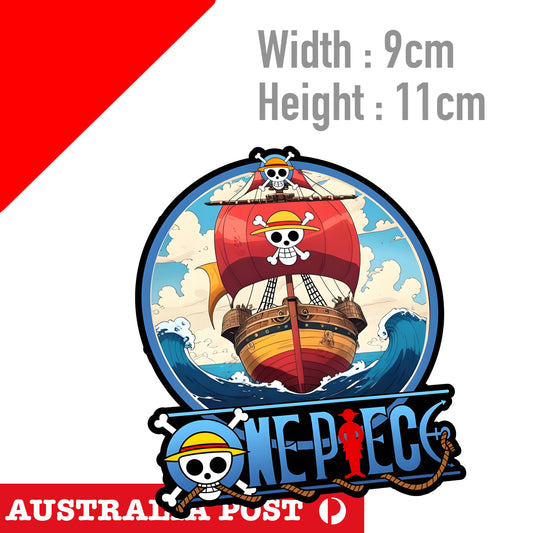 One Piece - Anime - Monkey D. Luffy Pirate King SHIP Logo Sticker