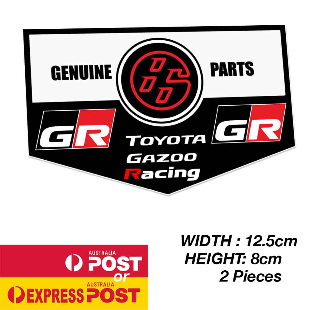 TOYOTA 86 GENUINE Part JDM Japanese Logo Black Stickers
