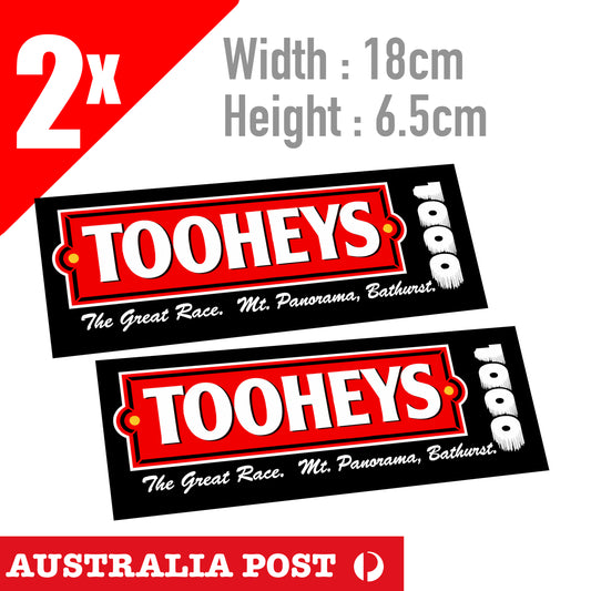 Tooheys 1000 Style Retro Racing Sticker Decal Bathurst Commodore Falcon Sticker