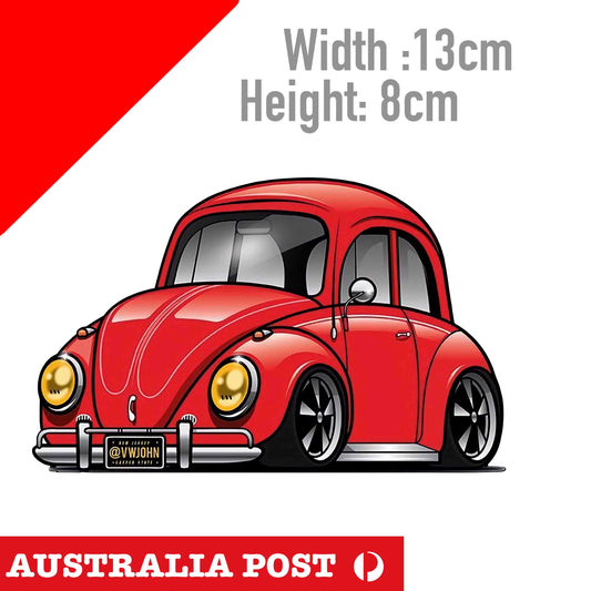 VW Beetle Red Sticker
