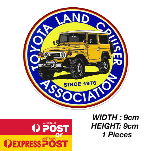 TOYOTA Land Cruiser Yellow FJ140 Association Round 4WD Sticker