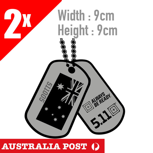 5.11 Tactical Military  ID Plate Austrralian Flag Sticker