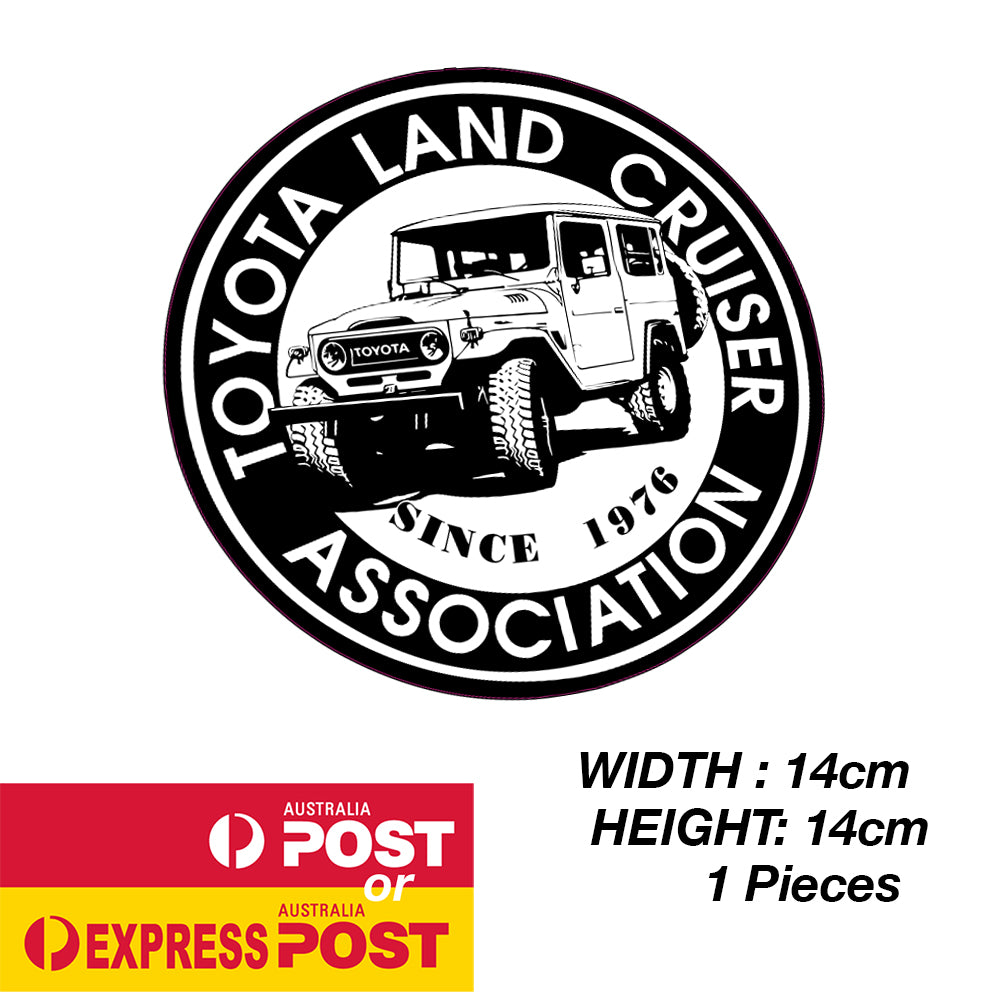 TOYOTA Land Cruiser Association Round Logo Sticker
