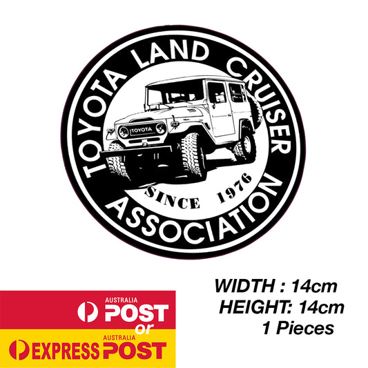 TOYOTA Land Cruiser Association Round Logo Sticker