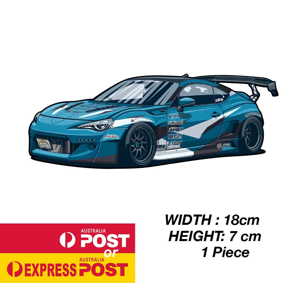 TOYOTA 86 Racing JDM Car Sticker