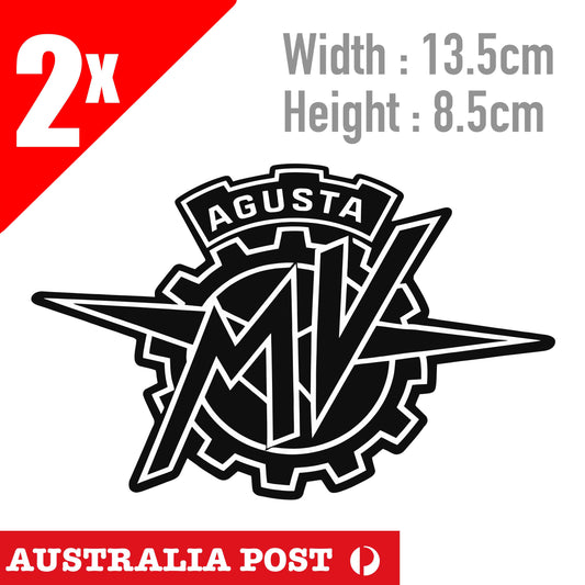 MV Agusta motorcycle logo Vintage Old Retro Stickers
