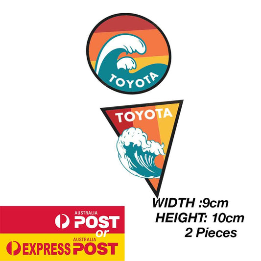 TOYOTA TRD Surfing Logo JDM Logo Stickers