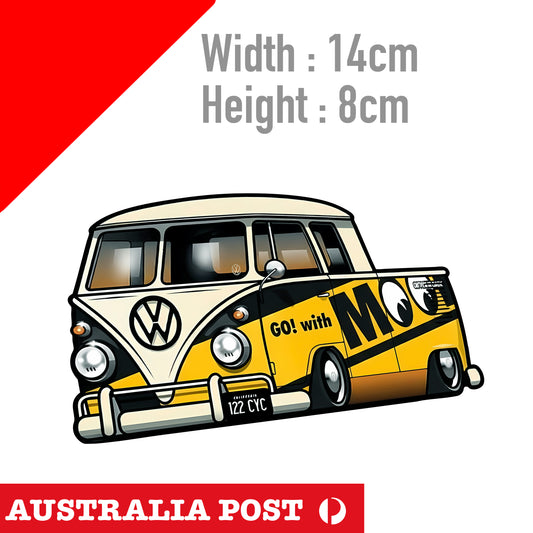 Mooneyes Hot Rod Accessoires Car Garage Man Cave Go VW UTE Sticker